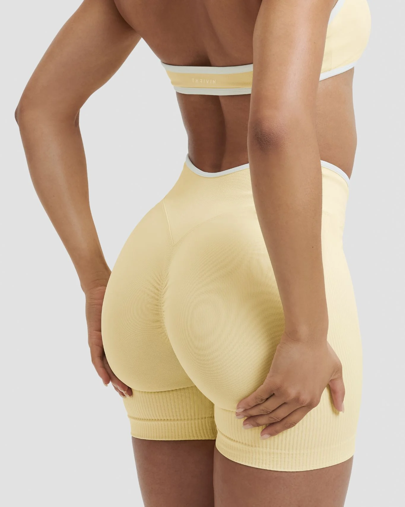Elevate™ Outline Short Scrunch Shorts | Golden Butter - Image 3