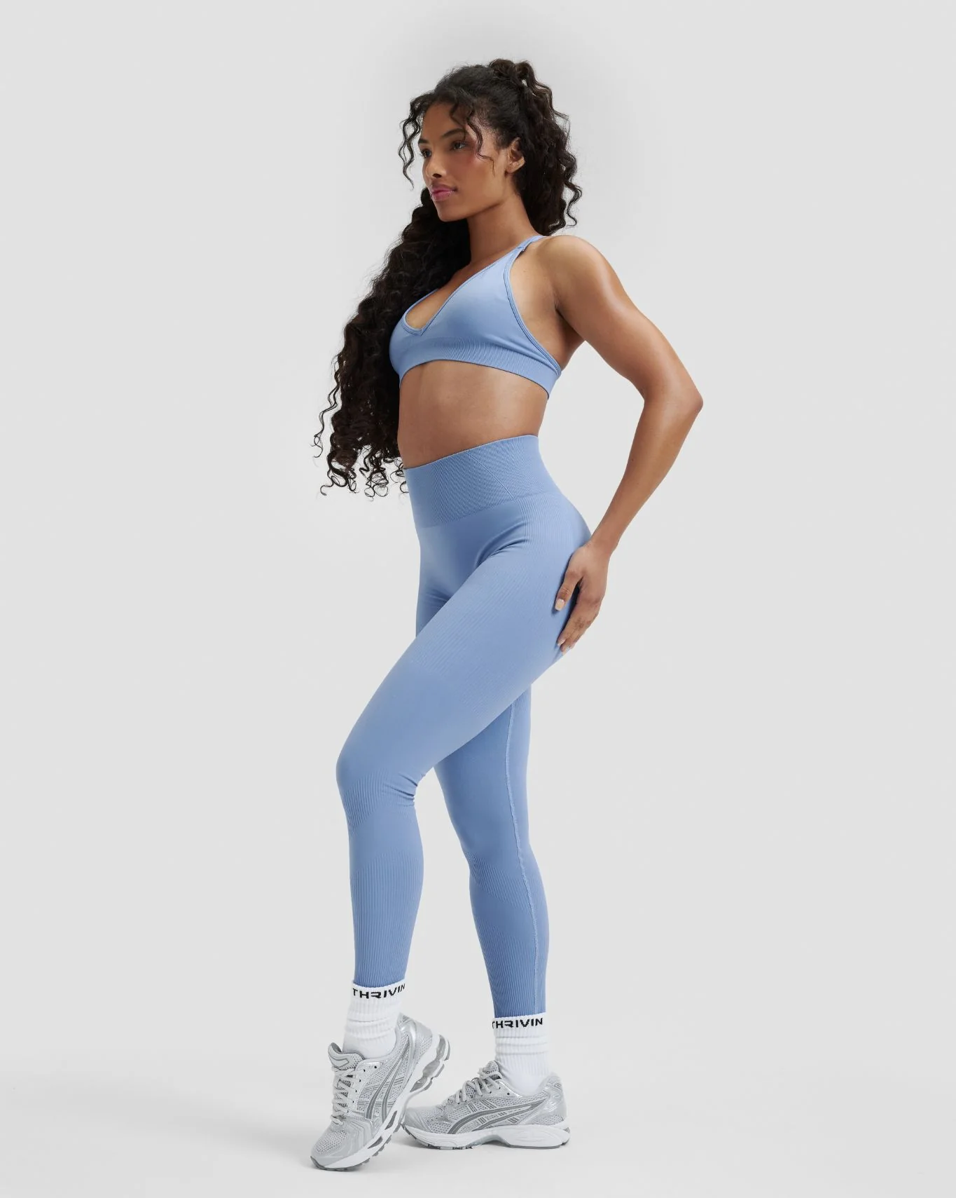 Elevate™ Sculpting High Waist Scrunch Leggings | Endless Sky - Image 4